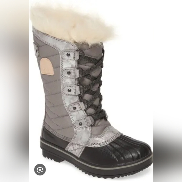 SOREL Tofino II Faux Fur Lined Waterproof Boot Big Girl Size 5 - Picture 1 of 7
